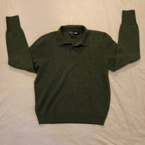Polo Ralph Lauren green shirt 100% lambs wool